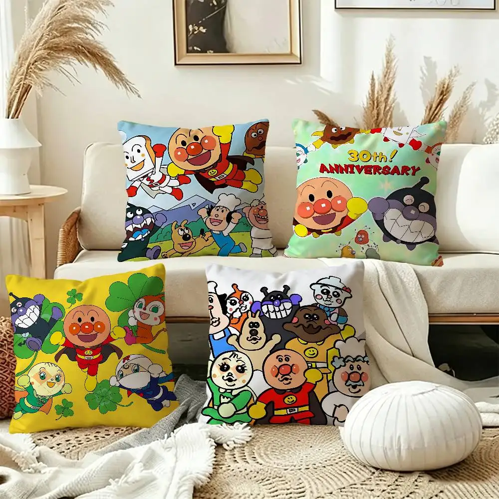 Classic Anime A-Anpanmans Pillowcase toon Gift Cushion Cover Bedroom Home Sofa Chair Seat Decor pillow case