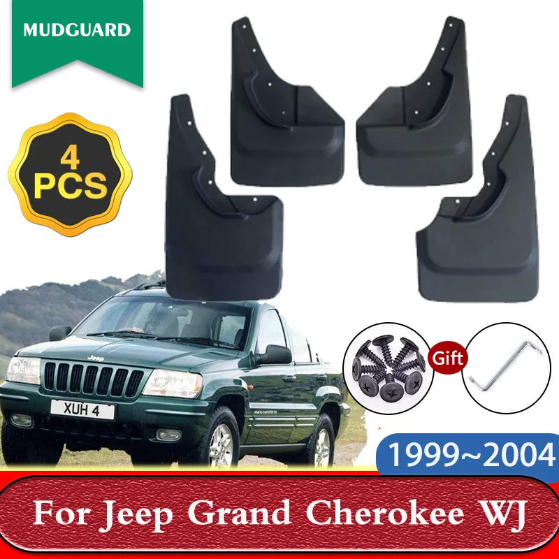 

Car Mudguards for Jeep Grand Cherokee WJ 1999~2004 Accessories Mudflaps Splash Guards Front Rear Wheels Mud Flaps Fender 4Pcs