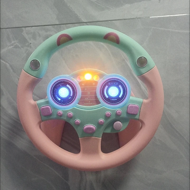 Volante para brincar de fingir para crianças com luzes divertidas, sons e botões incentiva dramatização, presente de crescimento perfeito para crianças de 3 a 6 anos
