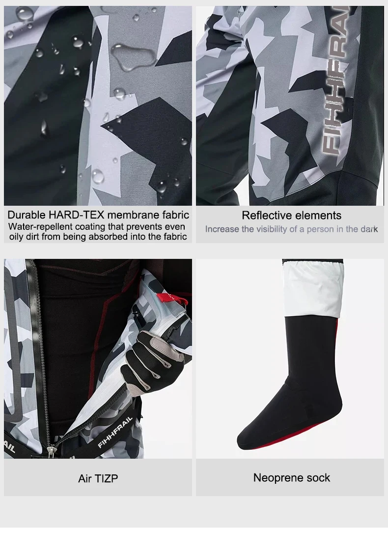 HARD-TEX ® Fliegenfischer-Brustwathose Wasserdichte Strumpffuß-Wathose für Fluss, Jagd, ATV, Kajak Herren SPEEDMASTER Wathose – Detail 10
