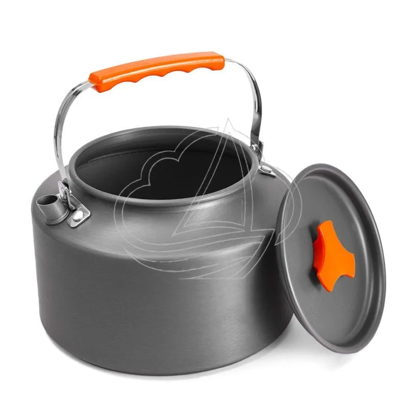 Outdoor Camping Aluminum Kettle Portable Coffee Tea Pot Travel Boiling Kettle for Picnic