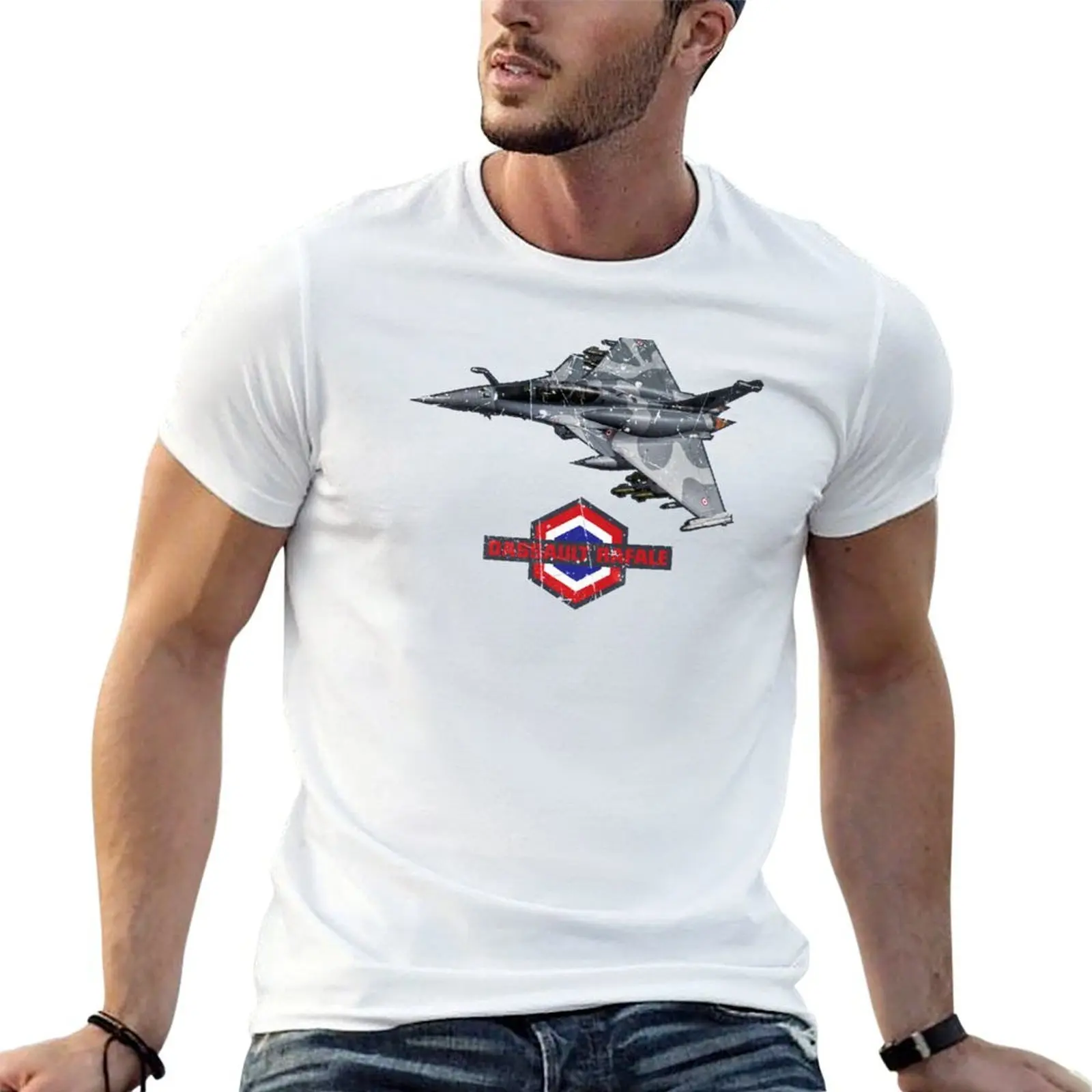 

personalised t man funny French man t Fighter shirts Dassault T-Shirt pack Rafale shirt Plane for t shirts cotton