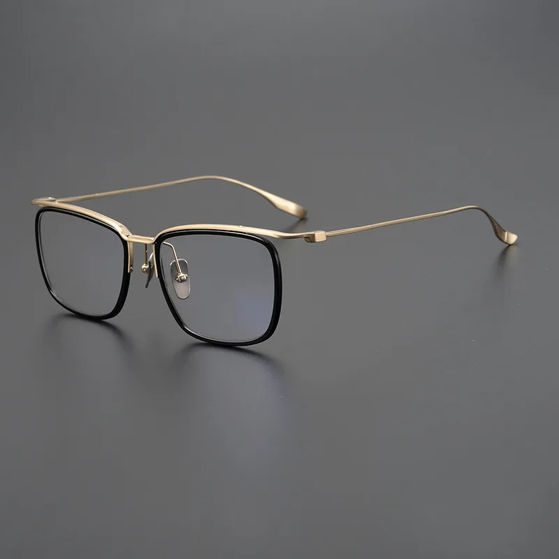 

Japanese Business Square Optical Eyeglasses Frame Men Vintage Titanium Prescription Glasses Frames Women Full Rim Myopia Eyewear