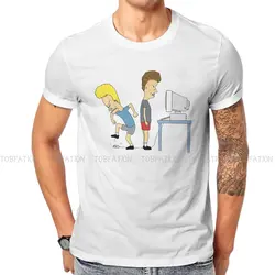 Beavis and Butthead Funny Sarcastic Cartoon Cannot Computer T Shirt Men Tees Summer Polyester Clothing Harajuku O-Neck TShirt