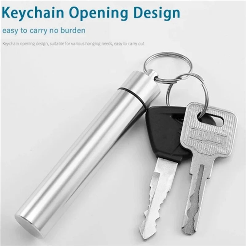 HIM-3X набор металлических зубочисток с нитью, многоразовые зубочистки, портативная зубочистка, нить для чистки зубов, инструменты для ухода за полостью рта, A