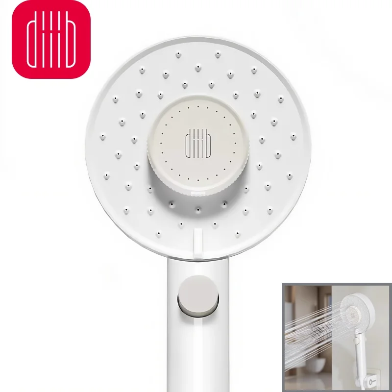 Diiib Shower Head Little Waist Flower Multi-color Optional One-click Water Stop Filter Gasket Universal Bathroom Accessories
