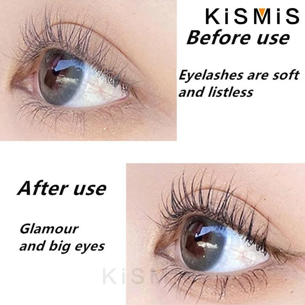 Kismis ultra feine Mascara mit kleinem Bürsten kopf-3D-Wimpernverlängerung, Verlängerung und langlebige schwarze Wimpern tusche für Wimpern