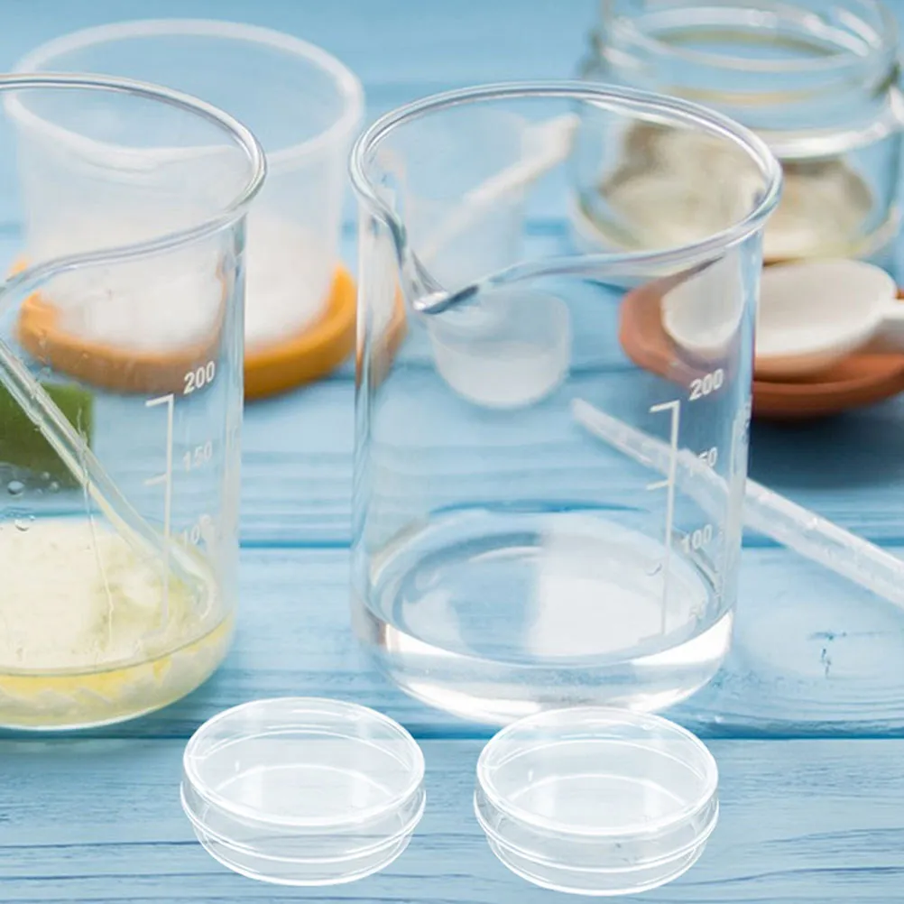 100-個-35-ミリメートル透明ペトリ皿蓋付き高透明滅菌プラスチック培養プレート細胞観察微生物学ラボ用