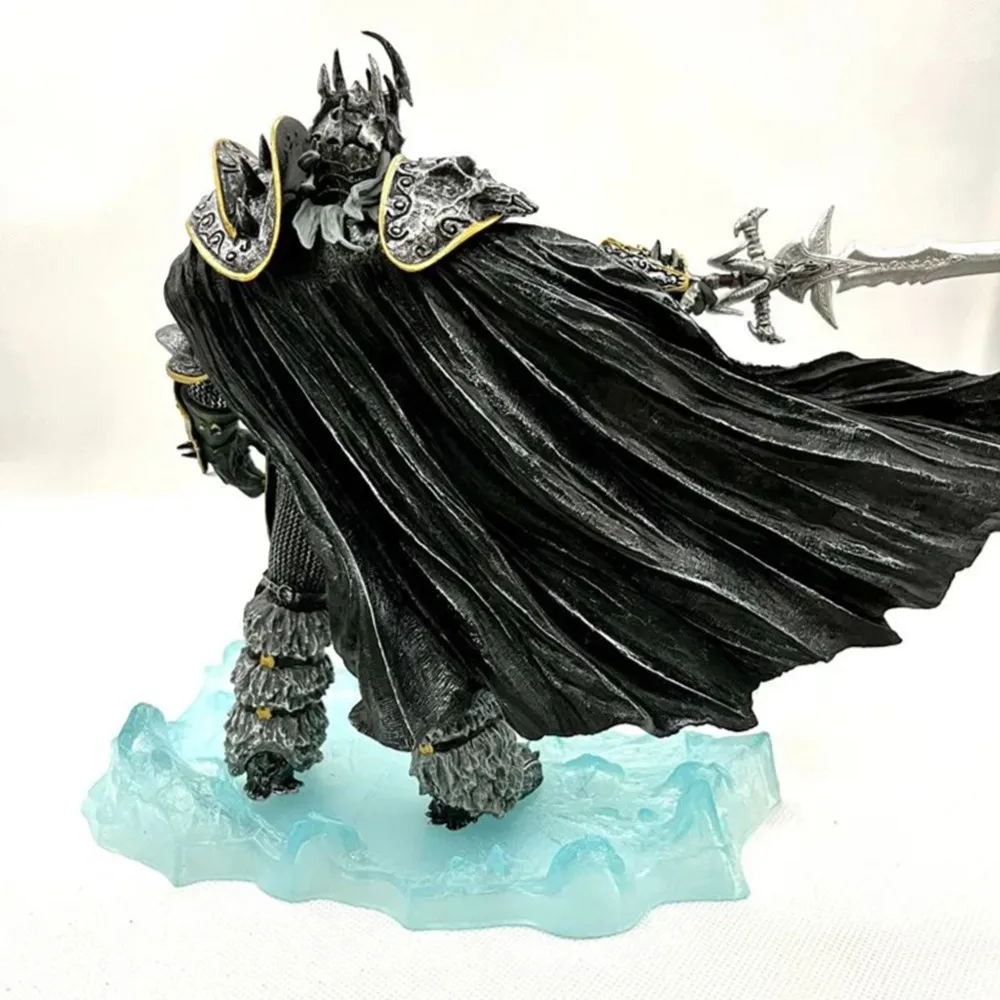 Novo o rei lich mundo de warcraft dc7 geração cavaleiro da morte arthas menethil dluxe coletor figura 21cm presente anime brinquedo