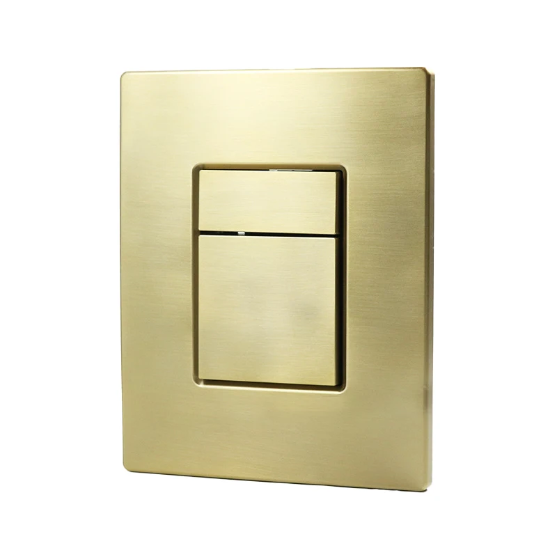 Dual Flush Push Button Plate in Brushed Gold Compatible with Grohe SKATE COSMOPOLITAN 38732GN0 Toilet Part