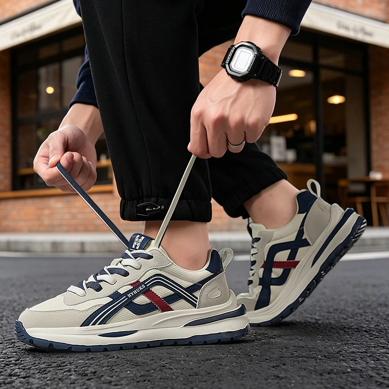 Mens sports shoes Soft sole Shock absorption New model Best selling Waterproof Wear resistant Comfortable Anti slip Stable grip