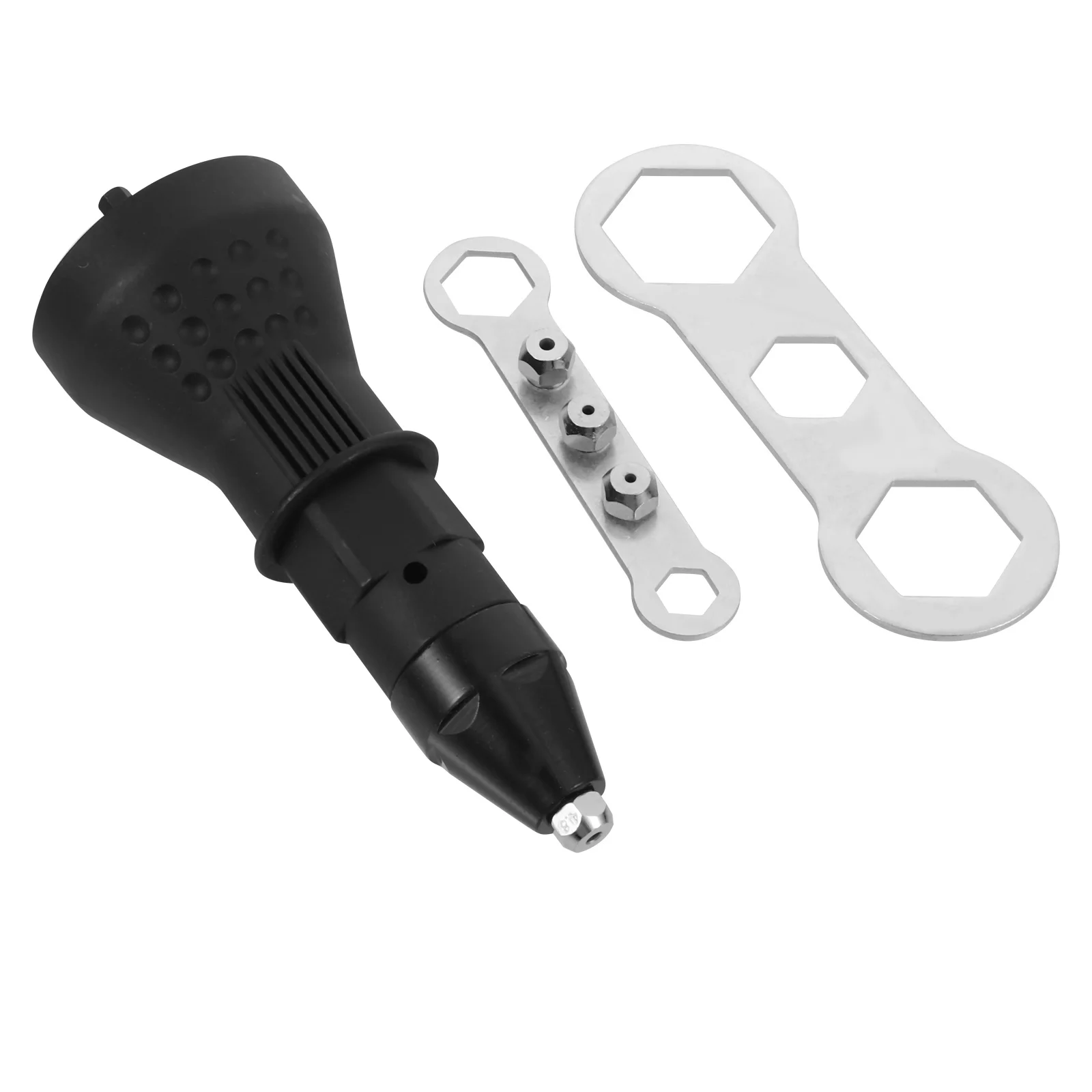 1 Zestaw Elektryczny Nitownica do Nakrętek Nitonakrętkowych Adapter Wiertarski Przenośne Urządzenie Elektryczne Akcesorium do Wiertarki Bezprzewodowej Narzędzie do Nitowania Części