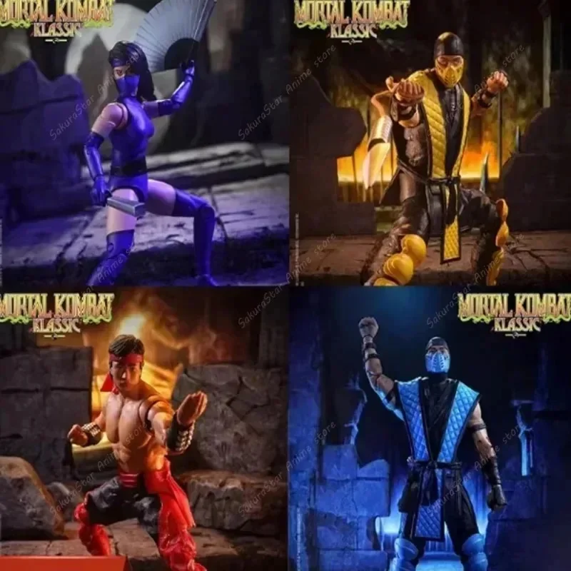 【Auf Lager】Mortal Kombat Spawn Sub Zero Scorpion Kitana Liu Kang 7 Zoll 17 cm bewegliche Actionfigur, Sammlerstück, Spielmodell, Spielzeug