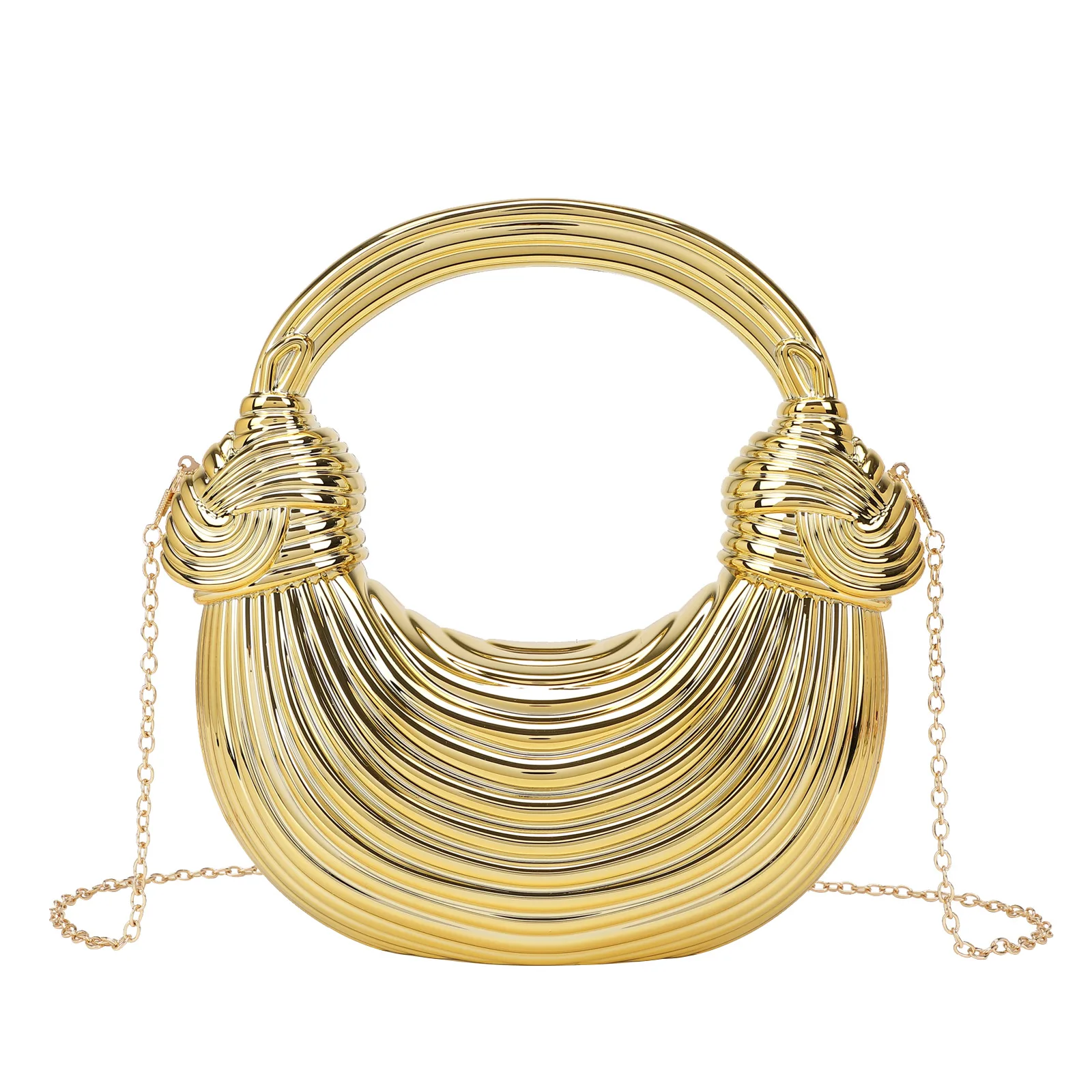 

New Fashionable Women's Evening Handbag Creative Knotting Dumpling Bag for Ladies Trendy Crossbody Evening Clutch