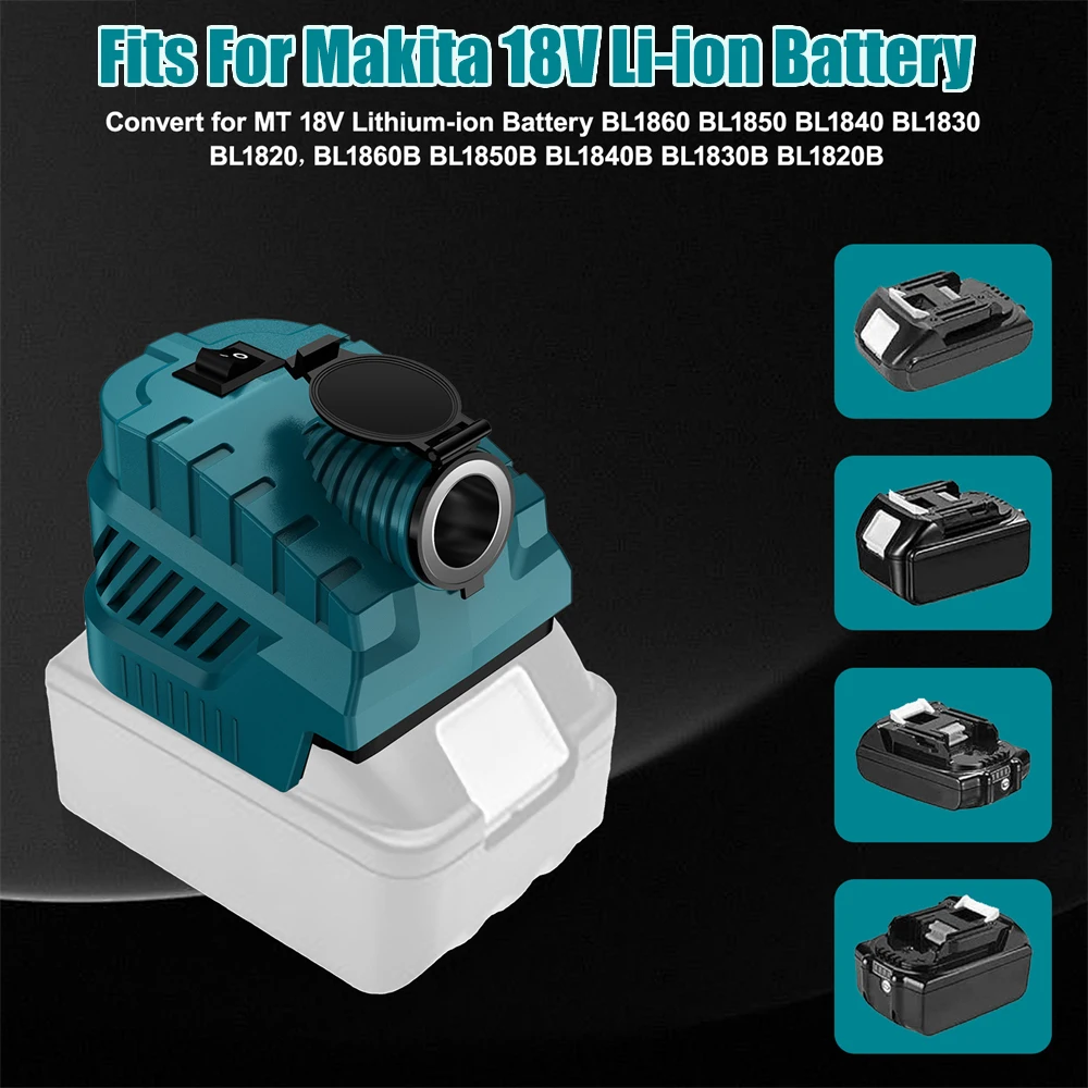 

For Makita/DeWalt/Milwaukee/Bosch 18/20V Batteries with USB&Type-C Ports DC 12V Step-Down Regulated Converter for DIY Projects