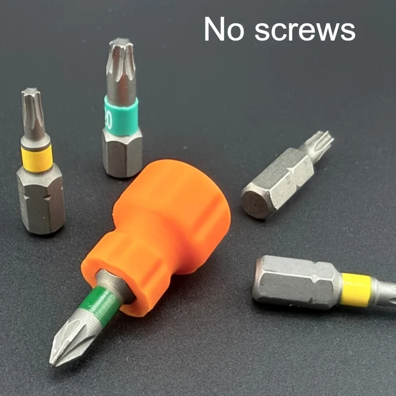 2pcs Bit Storage Set, Anti-Slip Silicone Screwdriver Bit Sleeves, Electric Screwdriver Bit Color-Coded Identification Rings