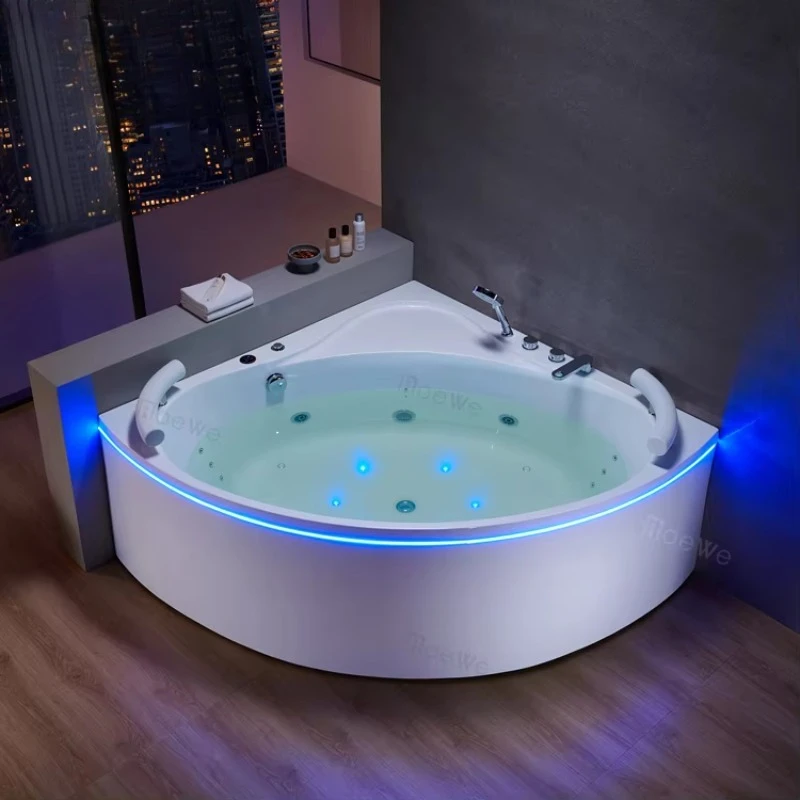 Sector Spa Corner Bathtubs & Whirlpools Jacuzi Indoor Bathtub with Hydromassage Corner Multi Functional Acrylic