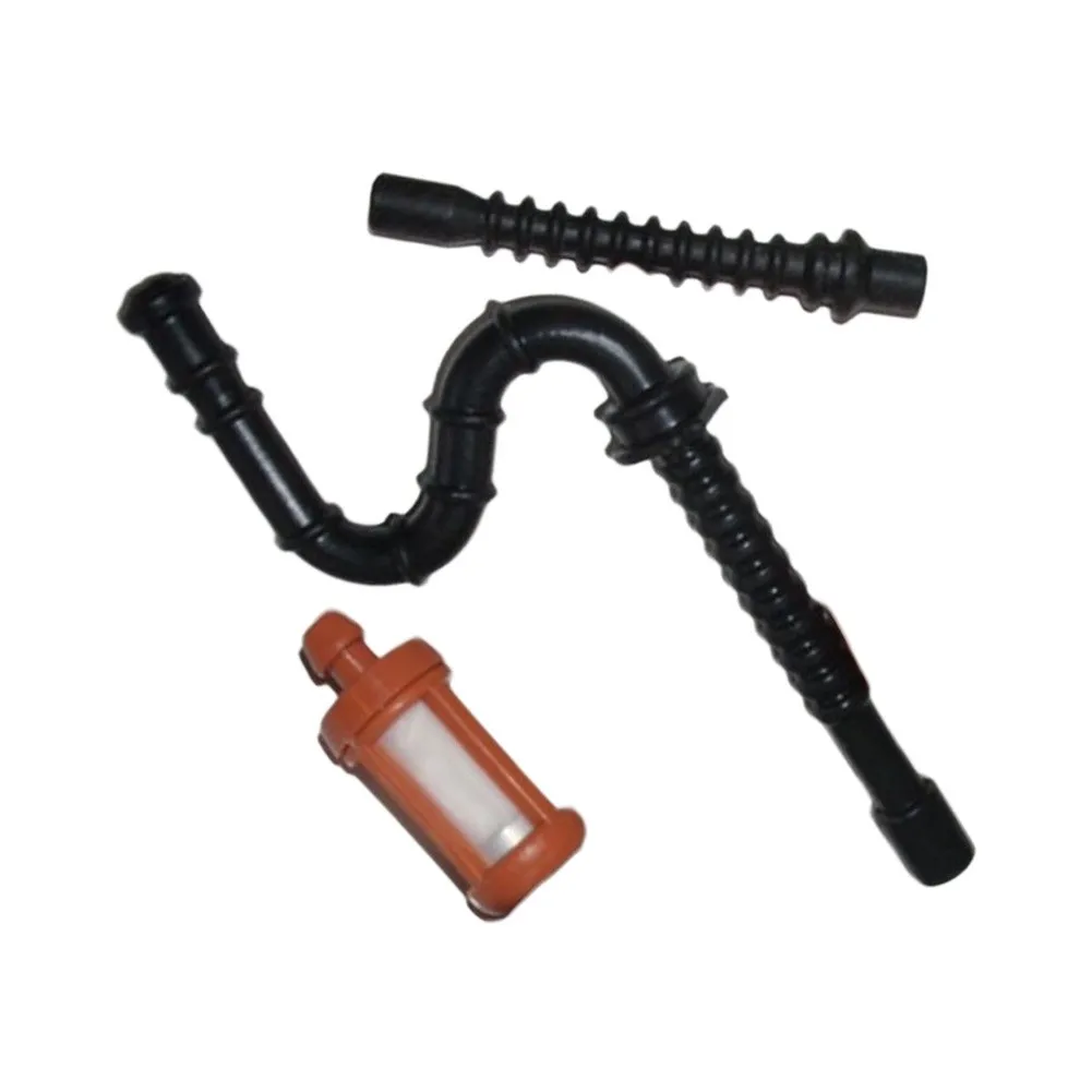 Easy Installation Chainsaw Parts Fuel Hose Black Fuel Hose Filter Robust Material Construction For MS260 Chainsaw