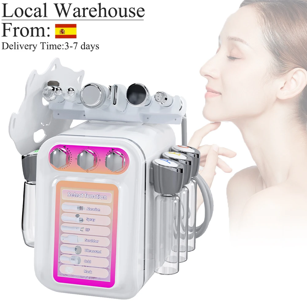 7-in-1-Wasser-Sauerstoff-Maschine mit kleiner Blasen, Hydro-Dermabrasion, Aqua-Peeling,