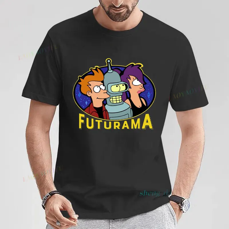 New Styles Good Quality Cotton T-Shirt Futurama Short Sleeve Crewneck Tops Funny Graphic Tee Birthday Gifts Women Clothes