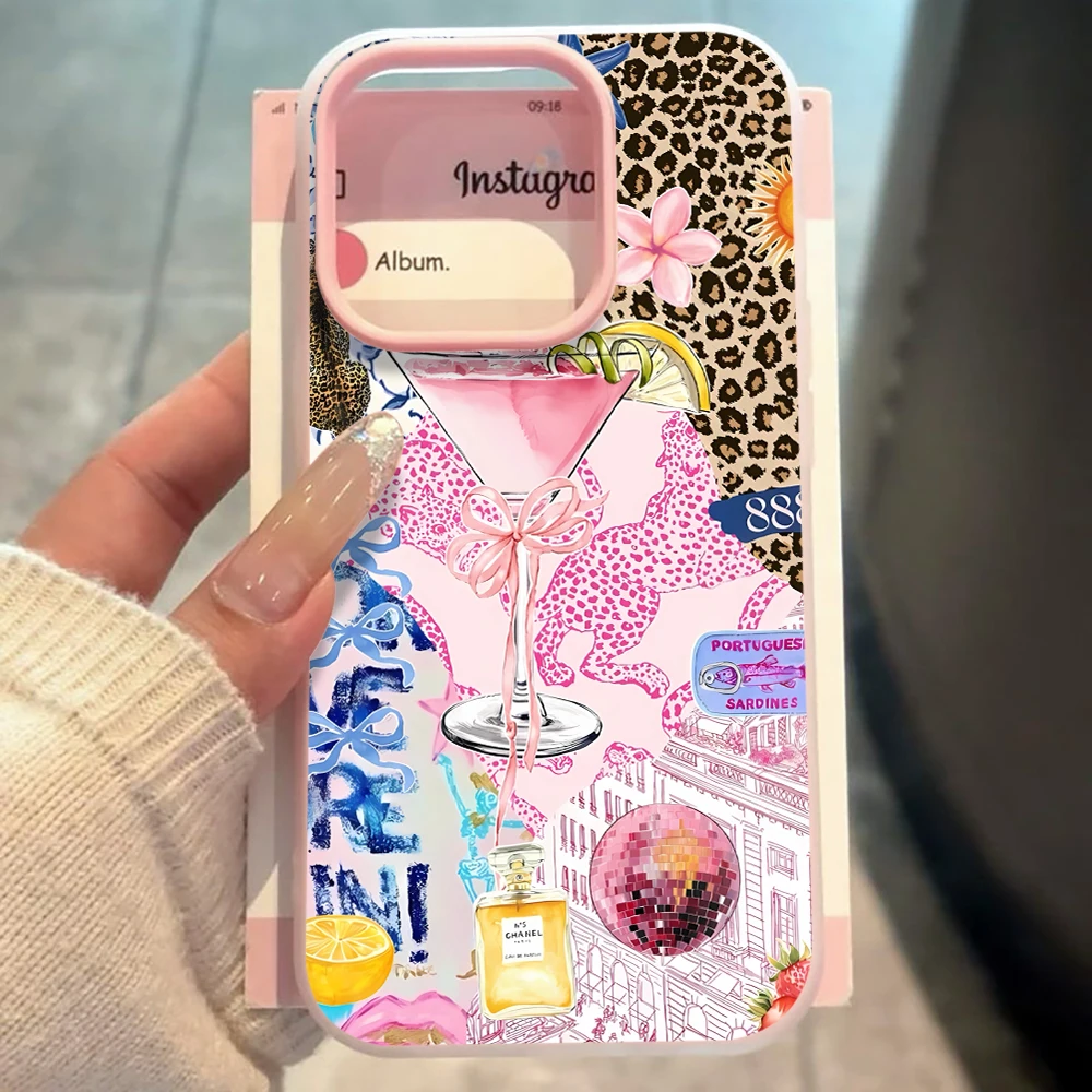 Für iPhone 17 15 16 14 Pro Max Hülle Plus Künstlerische Retro-Collage-Abdeckung Für iPhone 13 11 12 ProMax XS XR Plus Sturzsichere INS Hüllen – Detail 5