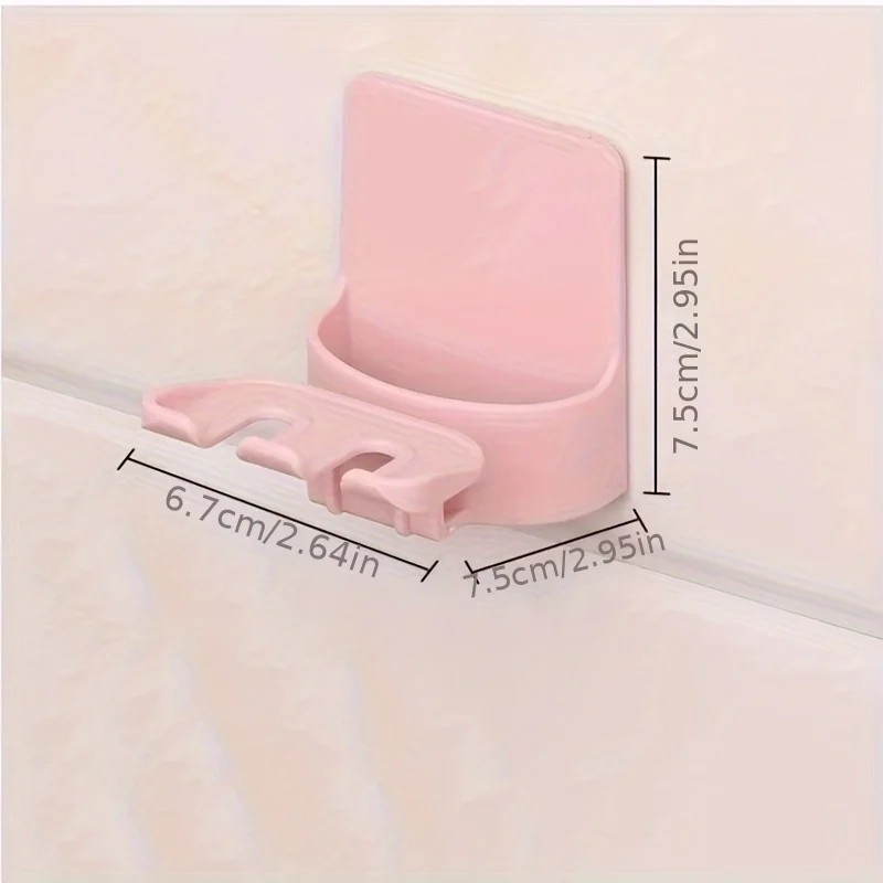 1 Stück einfach zu installierender, an der Wand montierbarer Zahnbürstenhalter mit bohrfreiem Design – halten Sie Ihre Zahnbürste und Zahnpasta ordentlich aufbewahrt – Detail 6