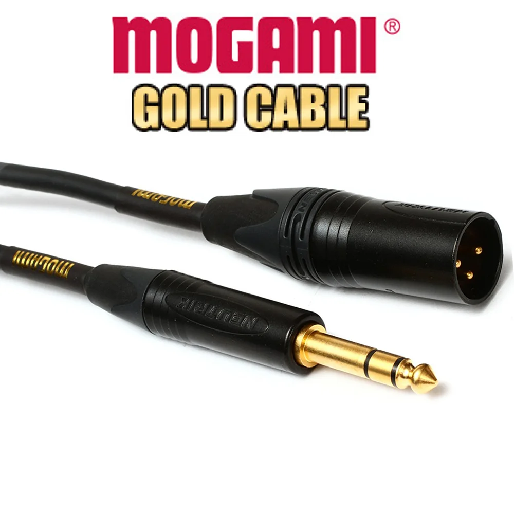 

Original Mogami GOLD TRS-XLRM Balanced Audio Adapter Cable, 1/4" TRS Male Plug To XLR-Male Sound Card Monitor Audio Mixer Cable