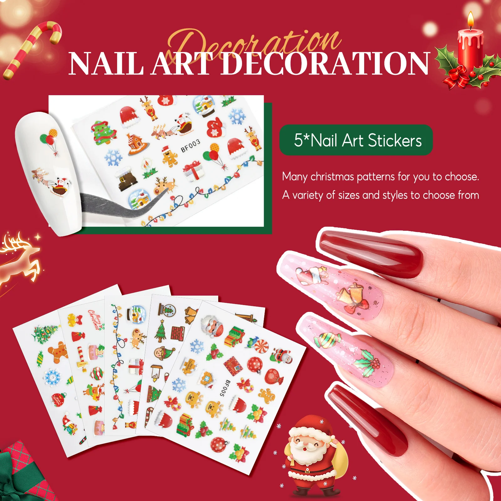 Coscelia Nail Beginner Set 20PCS Gel Polish 7ML 3PCS Poly Extension Gel 16ML and Nail Lamp Dryer Christmas Gift Box