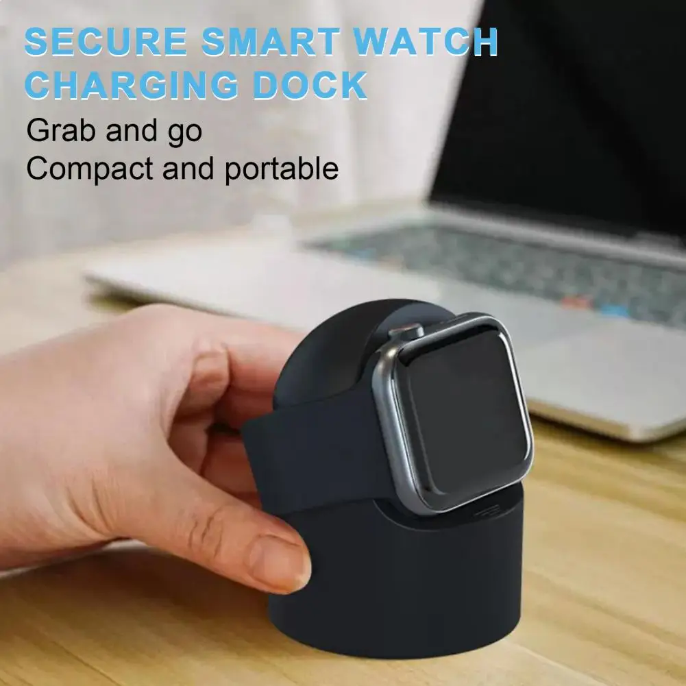 สมาร์ทวอท์ชยืนสำหรับ iWatch ซิลิโคนสมาร์ทวอทช์ที่มีความยืดหยุ่นตัวยึดสำหรับชาร์จที่จับนาฬิกาแบบพกพาอุปกรณ์สมาร์ท