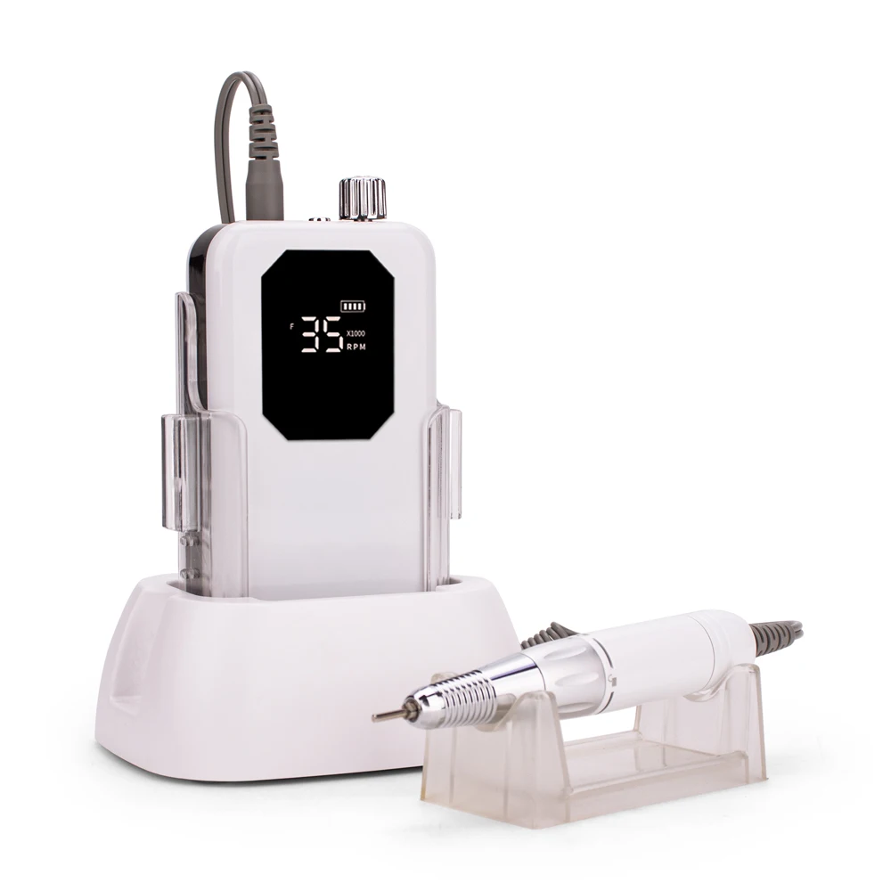 

45W Wireless Nail Supply Nail Training Hybrid Manicure Drill Cordless 35000RPM Professional Nail Polishing Electric