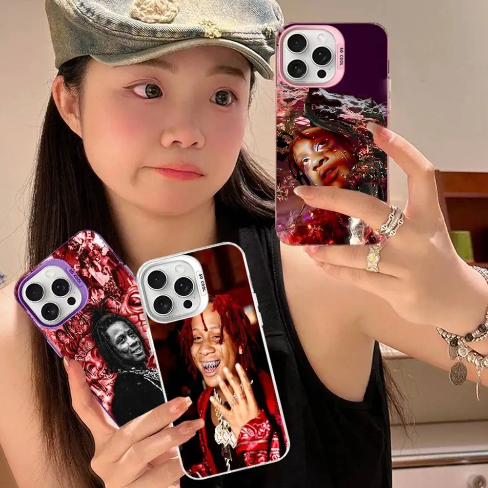 Rapper T-Trippie R-Redd For iPhone 17 16 15 14 13 12 11 Pro Max Plus Matte Color Back Phone Cover