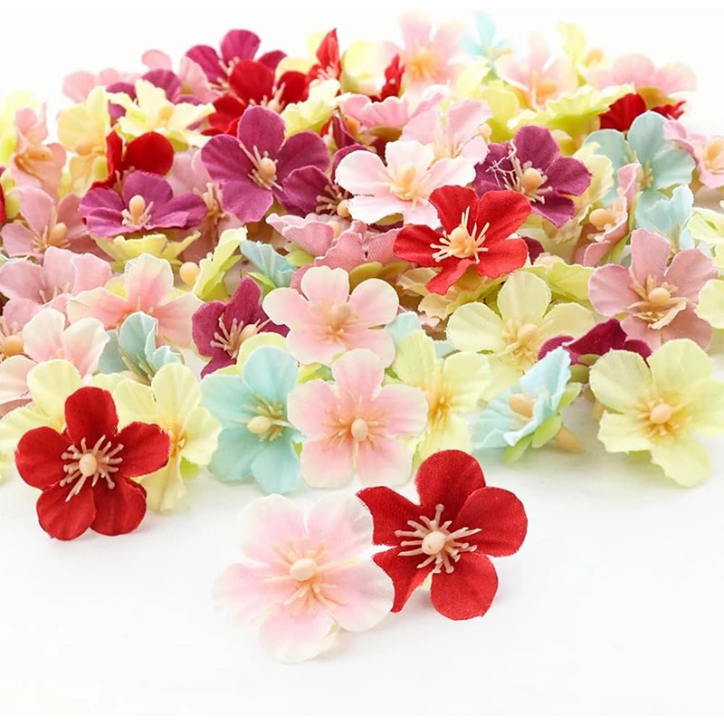 

30/50Pcs 2.5cm Daisy Artificial Flowers Silk Fake Flowers Heads for Home Wedding Decoration DIY Bride Wreath Decor Accessories