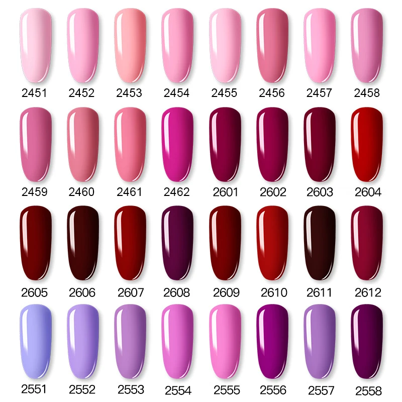 Rosalind Nail Gel Polish 7Ml Hybrid Varnis Pure Roze Serise Uv Gel Manicure Nail Art Nodig Led Lamp Base top Coat Gel Nagellak