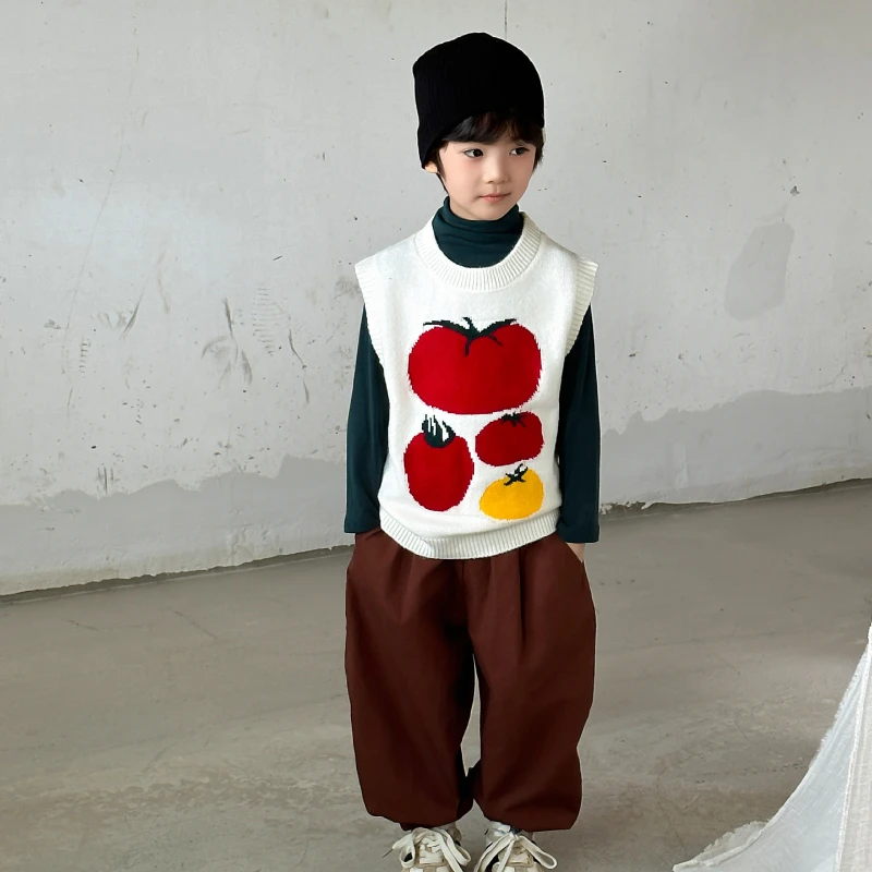 Boy Girl sweater 2024 autumn winter New Korean style cute tide cashmere suit