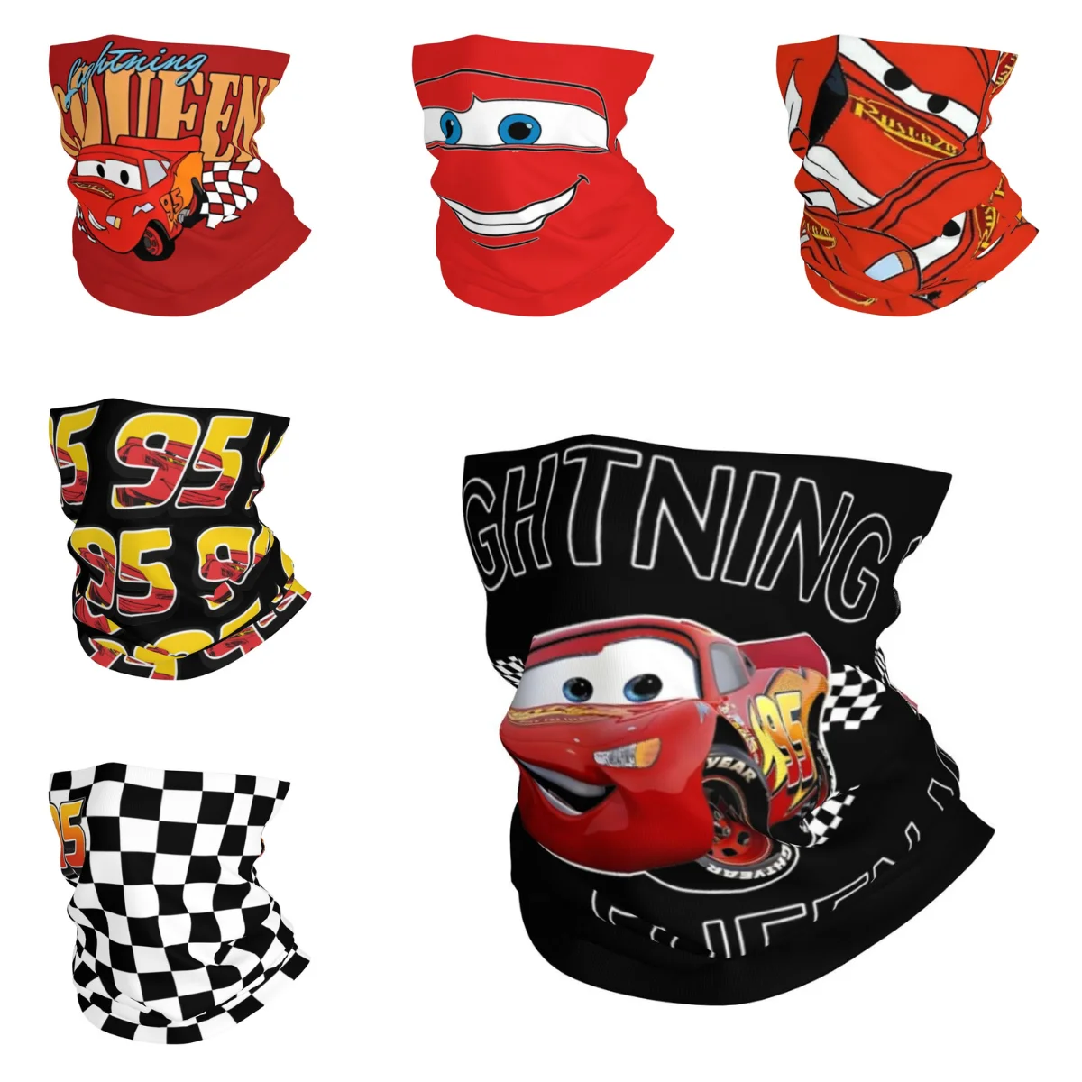 Cars Lightning Mcqueen Sally Bandana Fun Bicycle Mask Hiking Camping Protection Balaclava Design Soft Motorcycle Tactical Mask