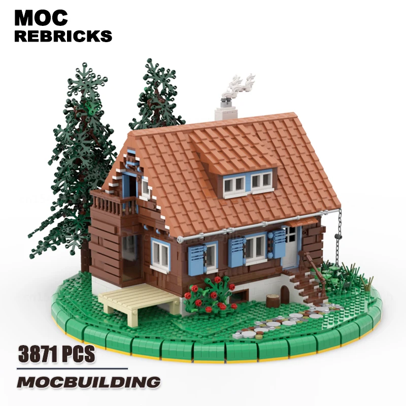 

Famous Film Castle Module Moc Building Blocks Cozy Cabin Diorama Model Streetscape Architecture Technology Bricks Collection Toy