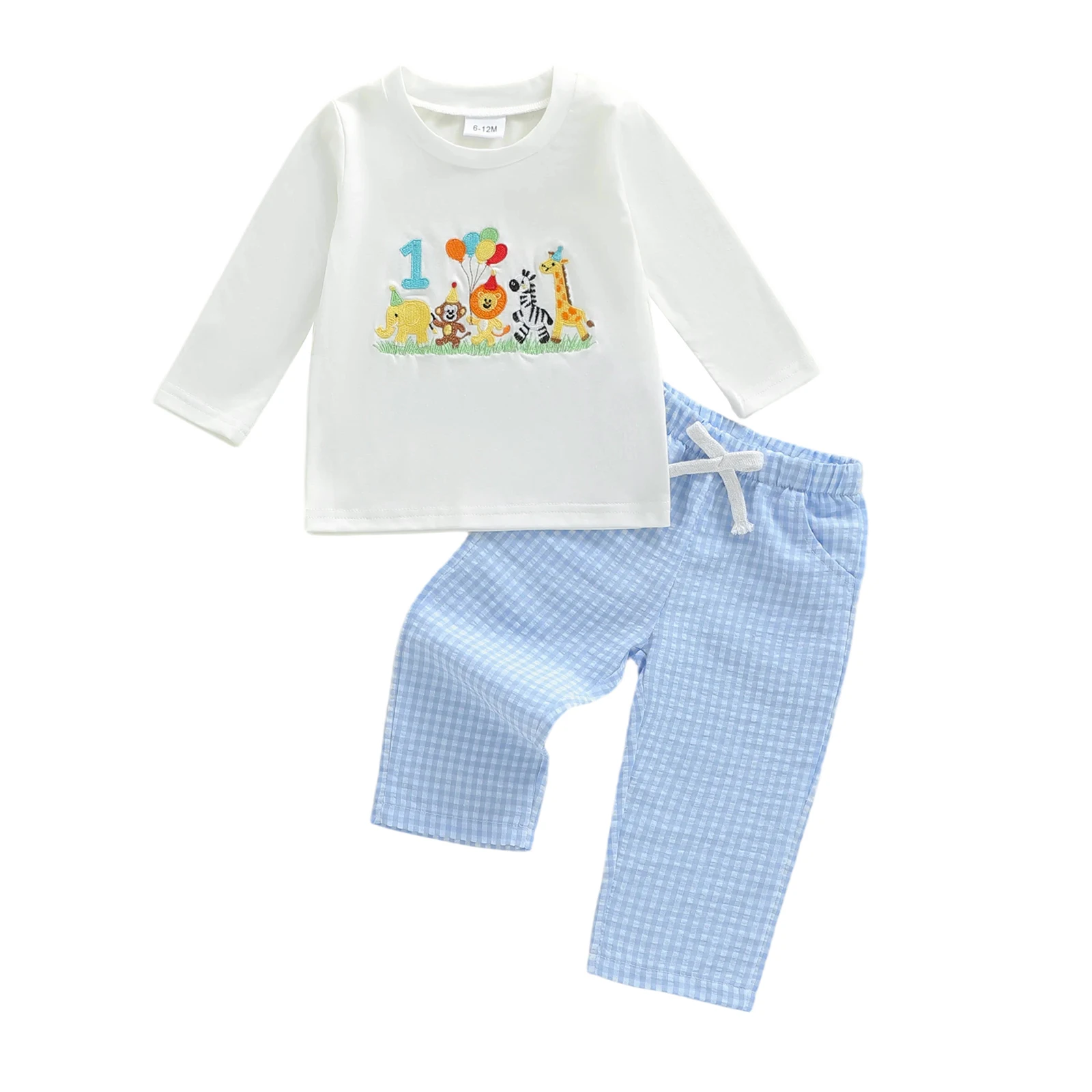 ชุดเดรสพิมพ์ลายดอกไม้สำหรับเด็กผู้หญิงวัยหัดเดินพร้อมที่คาดผมและกางเกงบานชุด 3 ชิ้นสำหรับการเฉลิมฉลองวันเกิดครั้งแรก