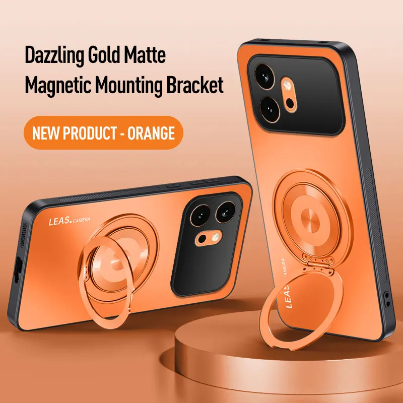 360° Rotatable Magnetic Stand Phone Case for Honor 600 Pro 400 Lite Magic 8 7 X9D X9C X8D TPU+PC Shockproof Protective Case