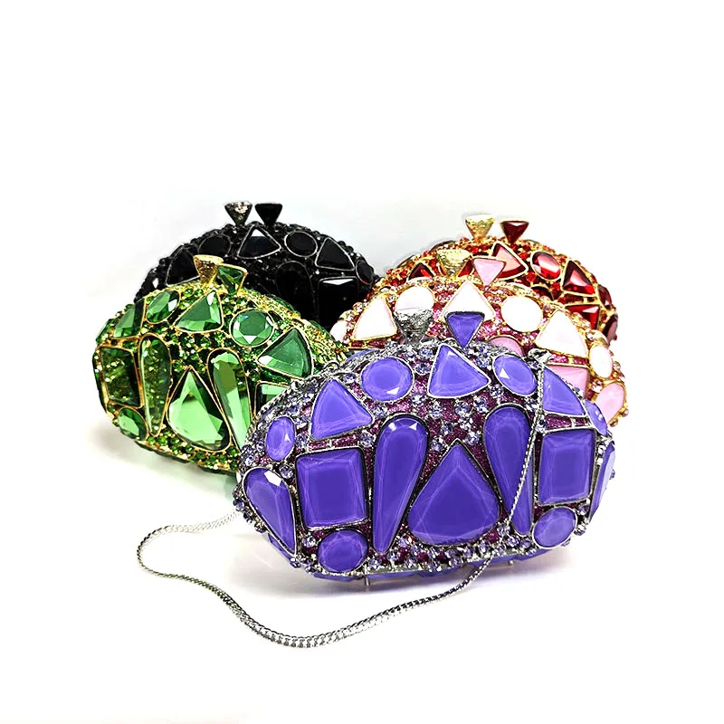 

Luxury women evening party handbag diamonds elegant crystal clutches ladies purses bridal wedding party purses bag