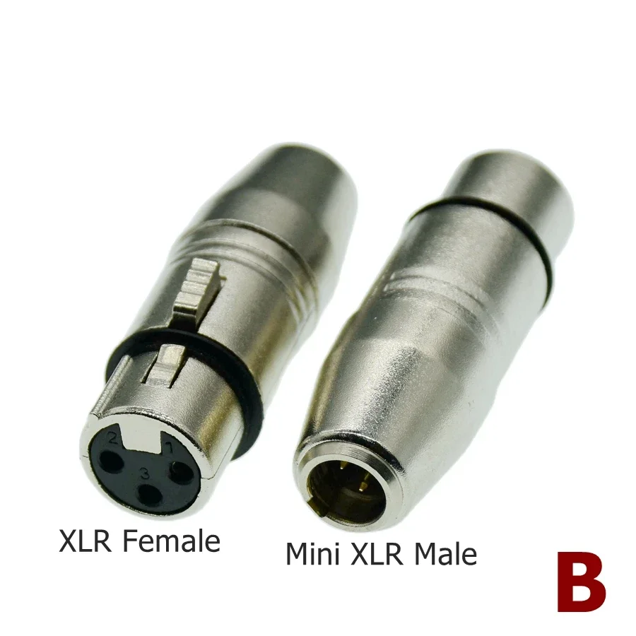 XLR 3 Pin Male Female Jack to 3.5mm 1/8\