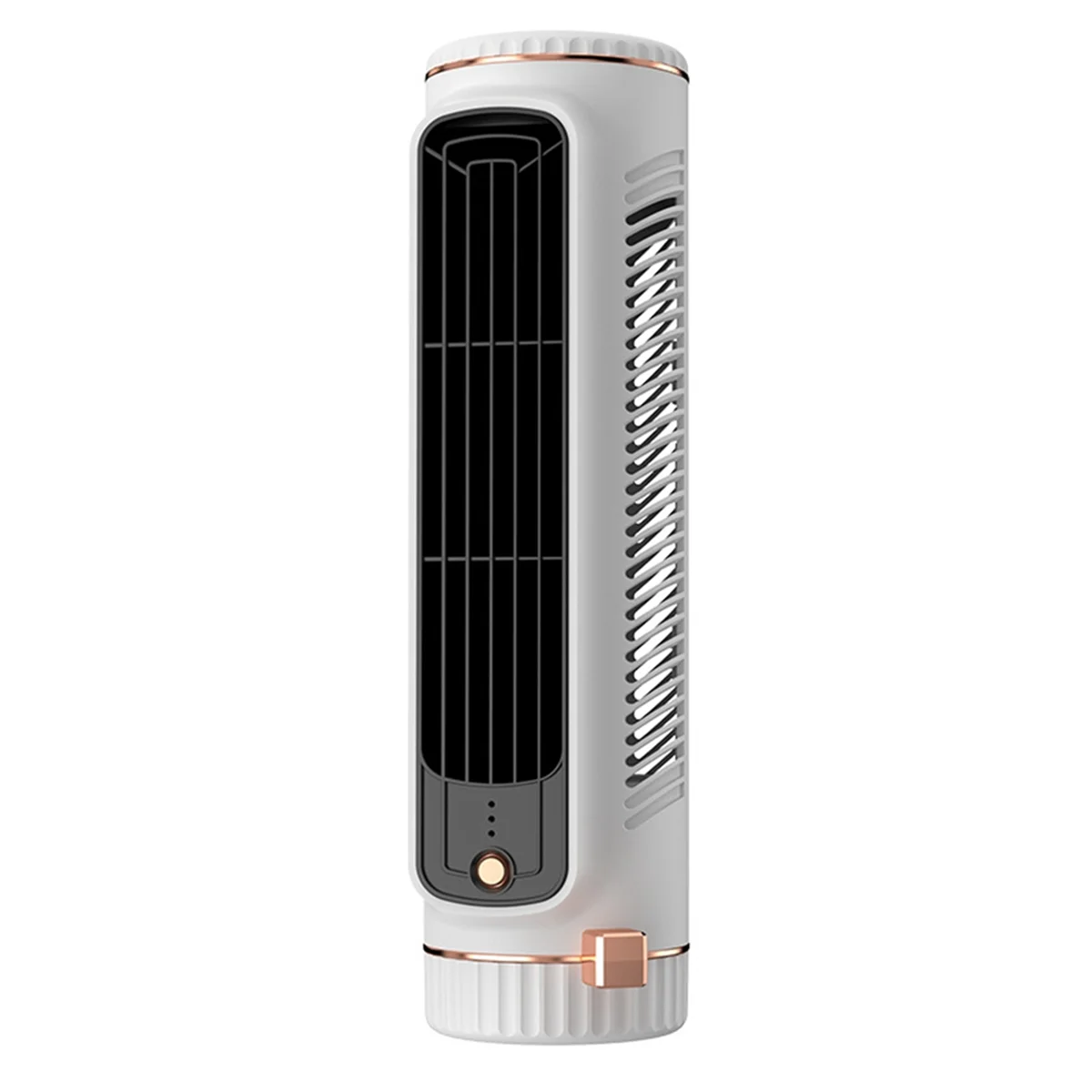 Bladeless Tower Fan Desktop Air Cooler, Portable Silent Office Fan, Indoor Office and Home Use White