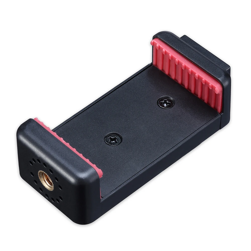 حامل هاتف قابل للتعديل لـ Vlog 1/4 بوصة ثقوب المسمار تمديد حامل مشبك الحذاء البارد للهواتف الذكية 5.6-8.3 سم المتوافقة مع Tr