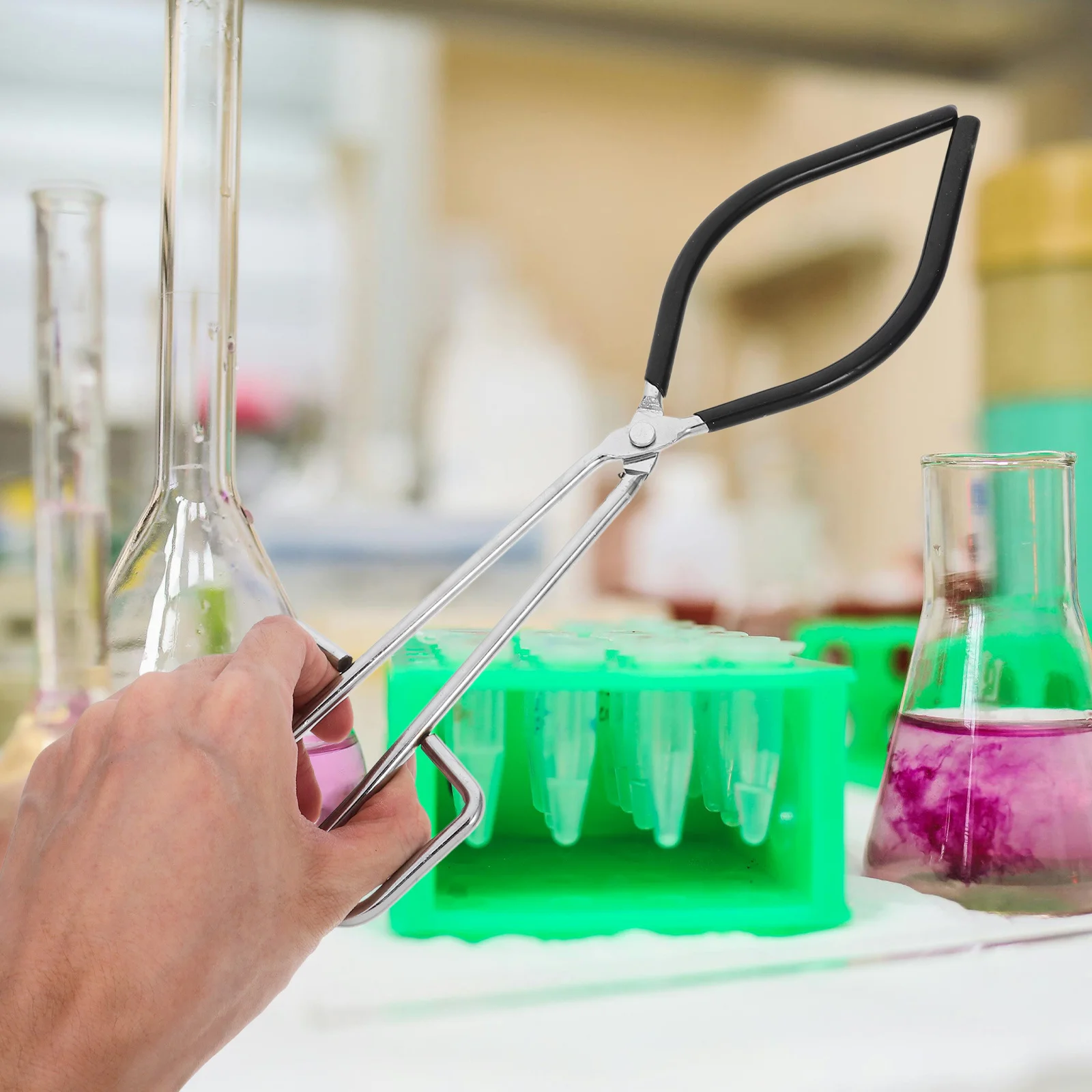 

Beaker Clamp Strong Tool For Chemistry Biology Labs, Laboratory Flask Clip, Test Tube Holder Clip, Condenser