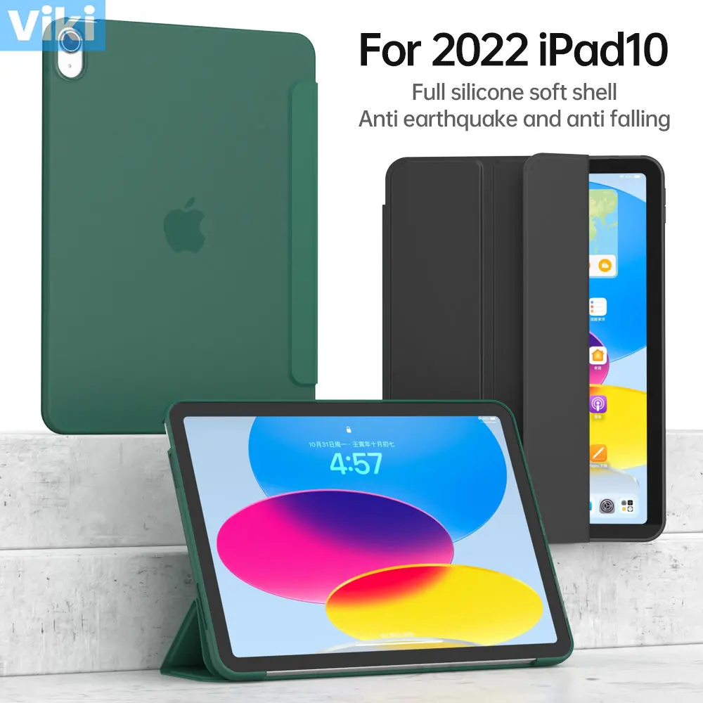 For New iPad 10 2022 10th Generation A2696 Tablet Kids Magnetic Folding Smart Cover Funda for Apple iPad 10 9 Inch 2022 Case