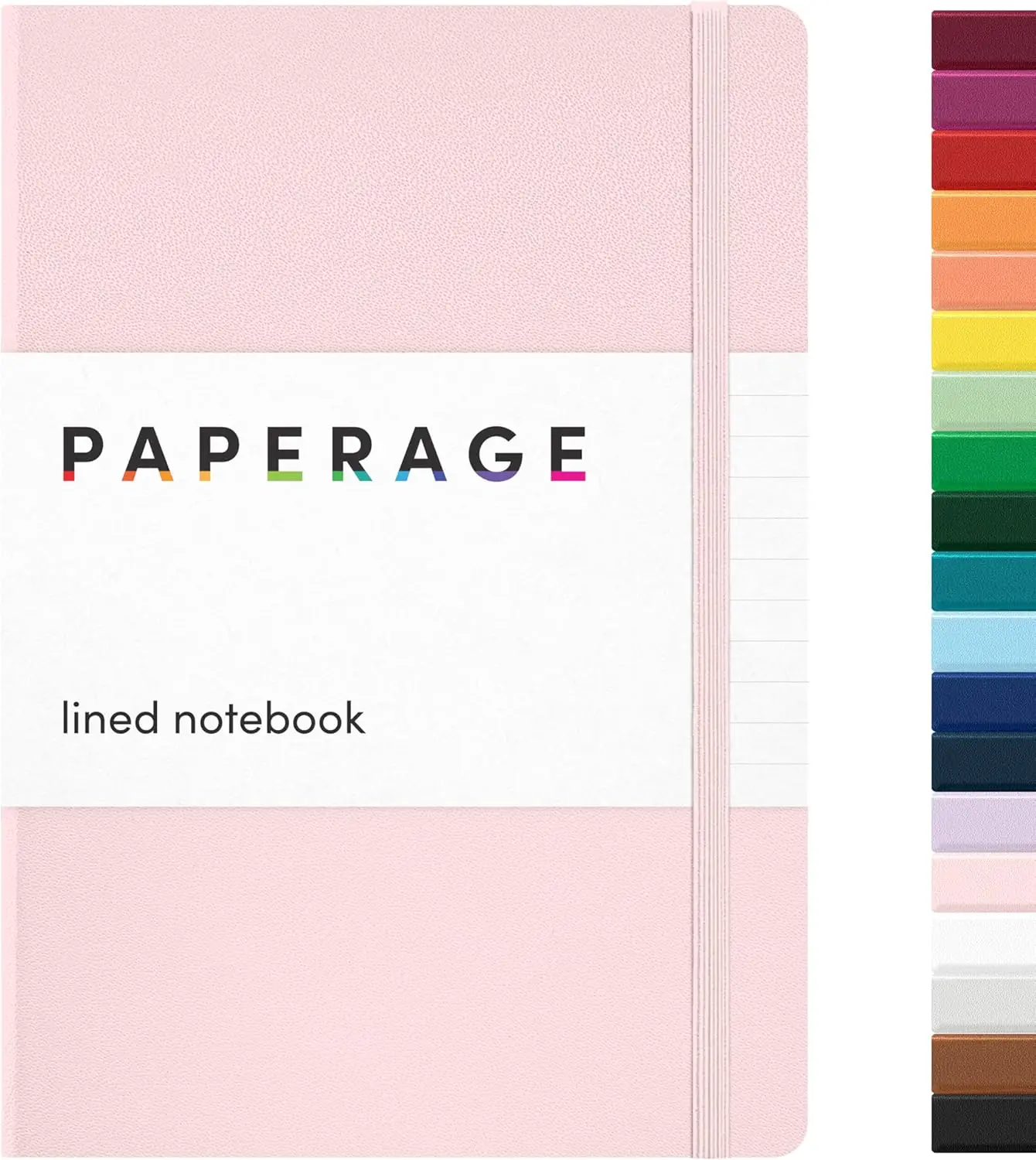 

Hardcover Lined Journal, 160 Pages, 100 GSM Thick Paper, 5.6x8in, Blush