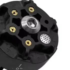 6 In 1 High Pressure Cleaner Nozzle Adjustable Spray Angles 360 Rotation For Car Wash Bowl Cleaning Tool Black Plastic Accessory