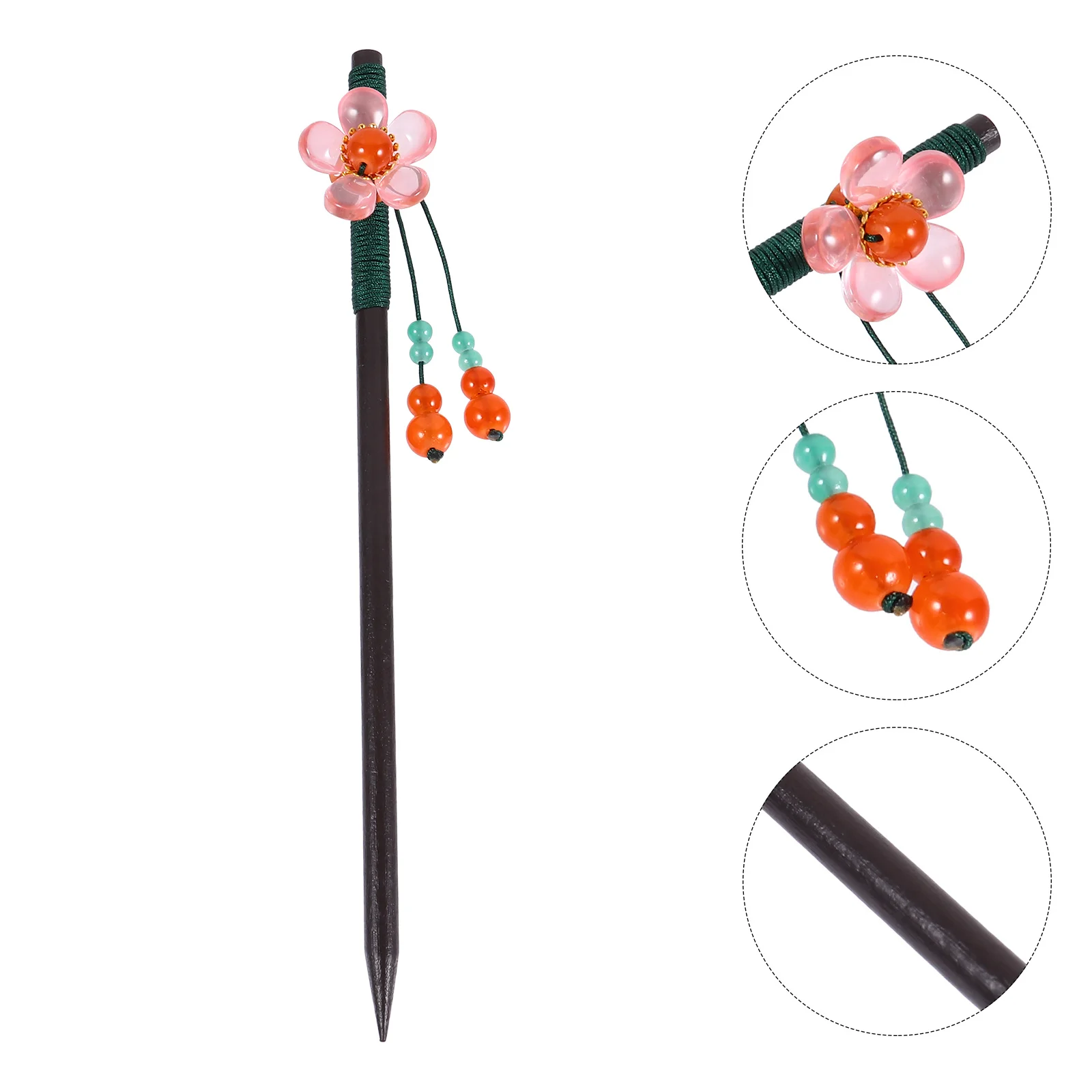 

Wood Hair Stick Chic Chinese Costume Headdress Hairpin Retro Gift for Girls and Women Wood Hair Stick Retro Hairpin