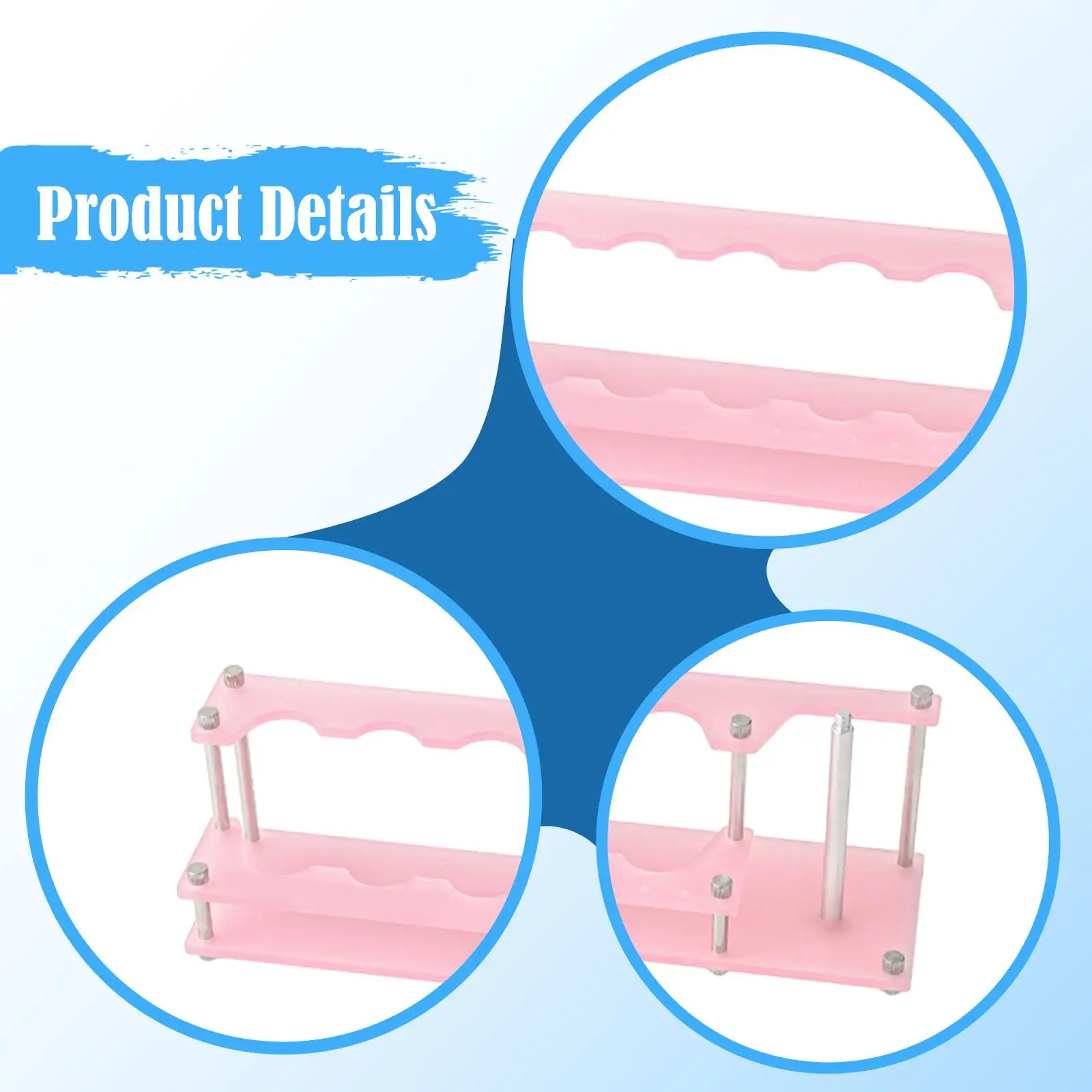 Multifunctional Rod Holder Fishing Bracket Stable Base Support Rack Organizer for Ground and Bench Fishing Tools
