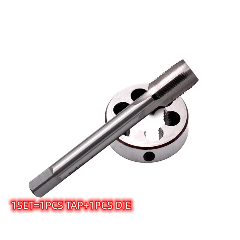 1 SET HSS Metric Right Hand Screw tap and die set M30 M32 M33 M34 X0.5 X0.75 X1 X2X3 Round dies Fine Thread Straight Flute taps