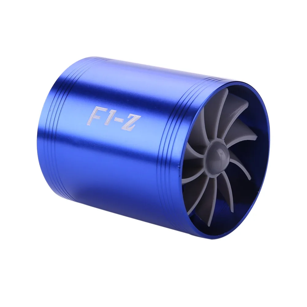 Double Sided Car Air Intake Turbo Car Turbine Supercharger Vehicle Engine Turbocharger Power Modification Accessories